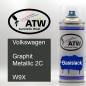 Preview: Volkswagen, Graphit Metallic 2C, W9X: 400ml Sprühdose, von ATW Autoteile West.